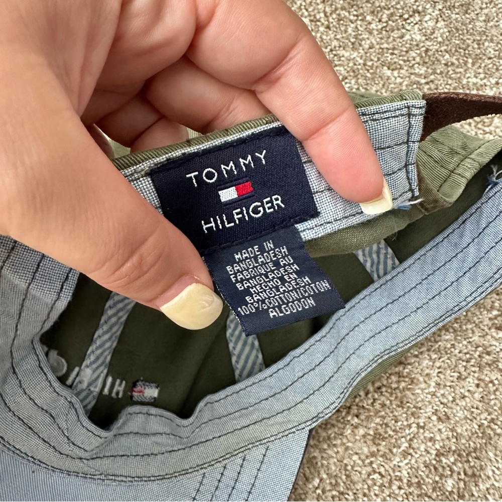 Tommy Hilfiger Olive Green Baseball Cap with Logo - Picture 7 of 8